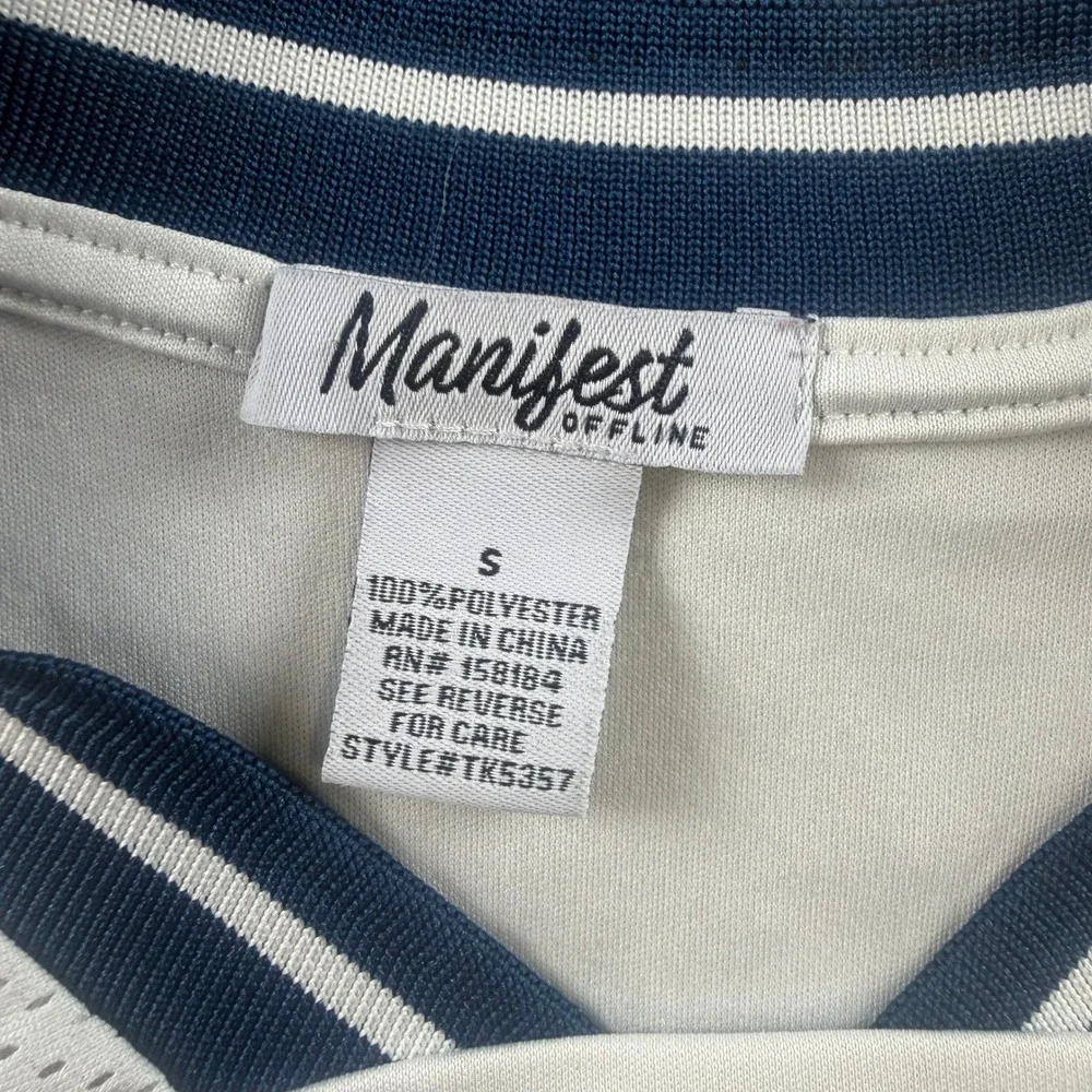 Manifest Offline London England Soccer Jersey White Navy Gold Mens Small TK5357 - Picture 8 of 11